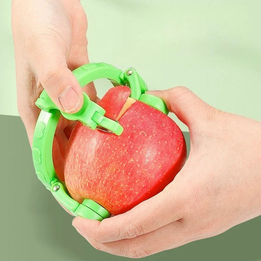 Handheld Rotating Fruit & Vegetable Peeler – Spiralizer Tool for Apples, Pears & More – Kitchen Gadget & Gift Idea