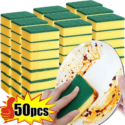 Double-Sided Magic Cleaning Sponge – Rust Remover & Kitchen Scrub Brush for Pots and Pans