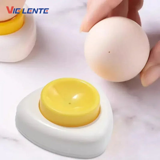 Manual Egg Pricker with Plastic Base – Needle Egg Maker Tool for Boiled Eggs, Kitchen Whisk Accessory