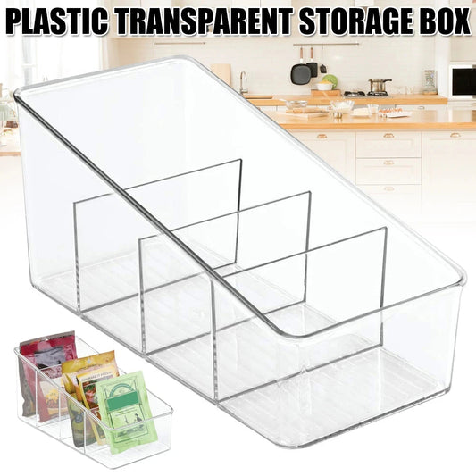 4-Layer Transparent Food Storage Organizer – Multi-Purpose Kitchen, Pantry & Desktop Container Box