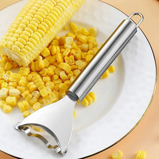 Stainless Steel Corn Planer – Ergonomic Corn Peeler & Stripper Tool for Home Kitchen Use
