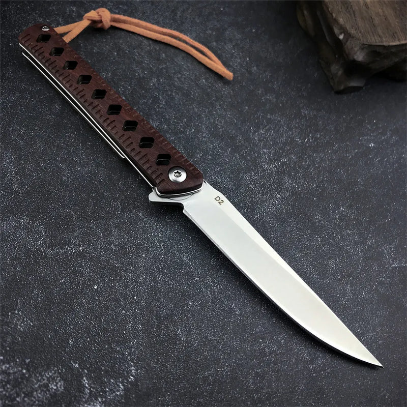 Kemp Knives™  Tactical Wood Handle 8CR13MOV for hunting outdoor knives