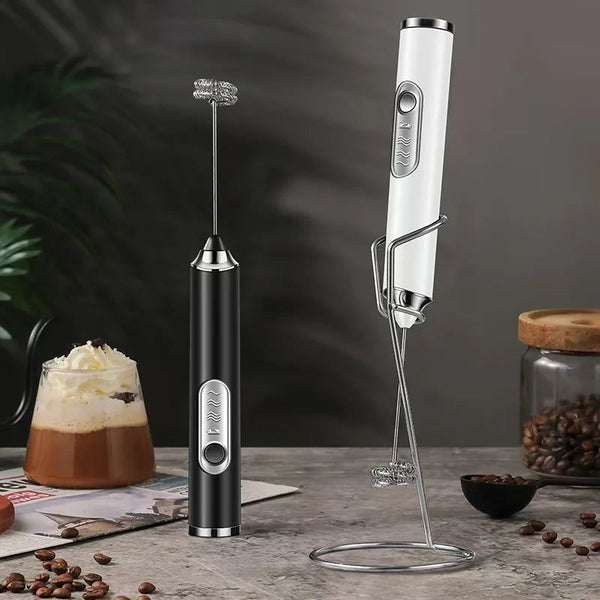 Powerful Rechargeable Handheld Milk Frother – Electric Foam Maker & Drink Mixer for Lattes, Coffee & Eggs