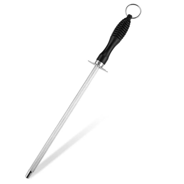 Professional Carbon Steel Knife Sharpening Rod – Durable Portable Grinding Tool for Kitchen & Outdoor Use