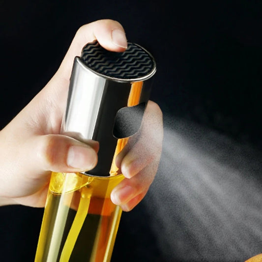 100ml Olive Oil Sprayer – Stainless Steel & Glass Spray Bottle for Cooking, Grilling, and Baking