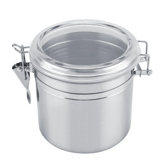 Stainless Steel Vacuum-Sealed Coffee Container – Airtight Storage Jar for Coffee Beans & Grounds, 800–1800ml Options