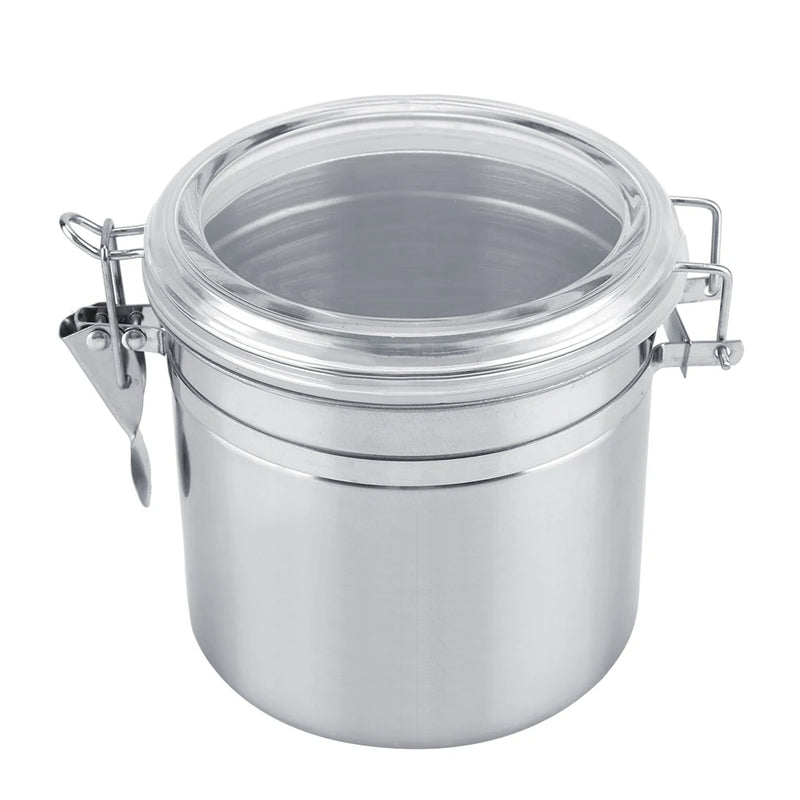 Stainless Steel Vacuum-Sealed Coffee Container – Airtight Storage Jar for Coffee Beans & Grounds, 800–1800ml Options