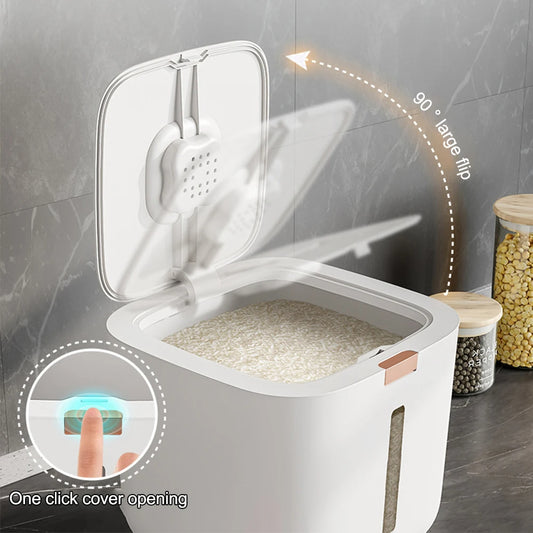 Insect & Moisture-Proof Rice Storage Box – Sealed Grain Container with Lid, 5KG/10KG Capacity