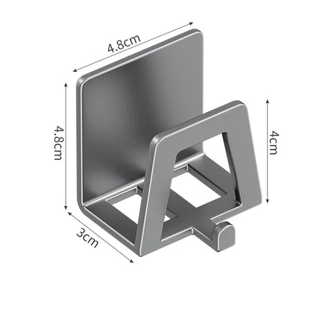 Stainless Steel Self-Adhesive Sponge Holder – Sink Rack & Organizer for Kitchen Sponges and Drain Accessories