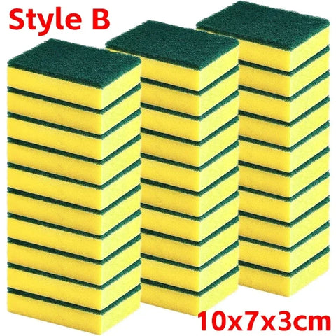 Double-Sided Magic Cleaning Sponge – Rust Remover & Kitchen Scrub Brush for Pots and Pans