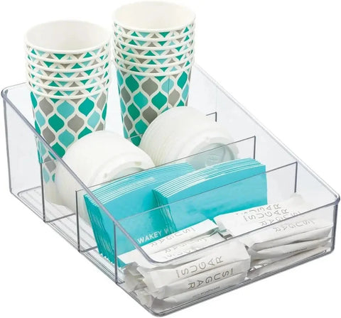 4-Layer Transparent Food Storage Organizer – Multi-Purpose Kitchen, Pantry & Desktop Container Box