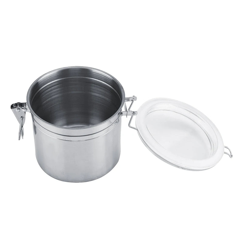 Stainless Steel Vacuum-Sealed Coffee Container – Airtight Storage Jar for Coffee Beans & Grounds, 800–1800ml Options