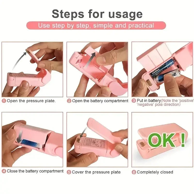 Mini Heat Bag Sealer – Portable Plastic Food Bag Sealing Machine for Snack & Package Closure