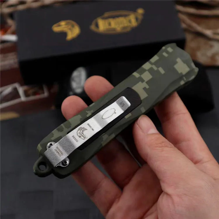 Kemp Knives™ US Style MICRO TECH 163 Double edge for hunting outdoor knives