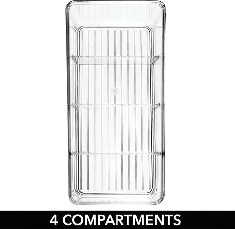 4-Layer Transparent Food Storage Organizer – Multi-Purpose Kitchen, Pantry & Desktop Container Box
