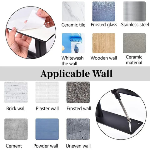 Punch-Free Paper Towel Holder – Under Cabinet Kitchen Roll Holder for Tissue, Foil & Wrap Storage
