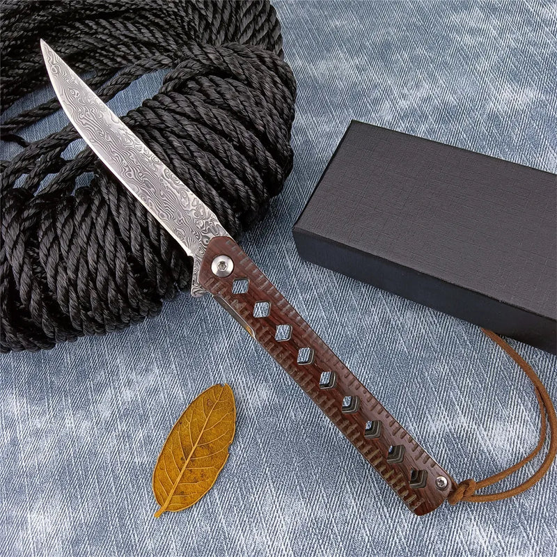 Kemp Knives™  Tactical Wood Handle 8CR13MOV for hunting outdoor knives