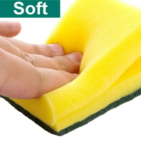 Double-Sided Magic Cleaning Sponge – Rust Remover & Kitchen Scrub Brush for Pots and Pans