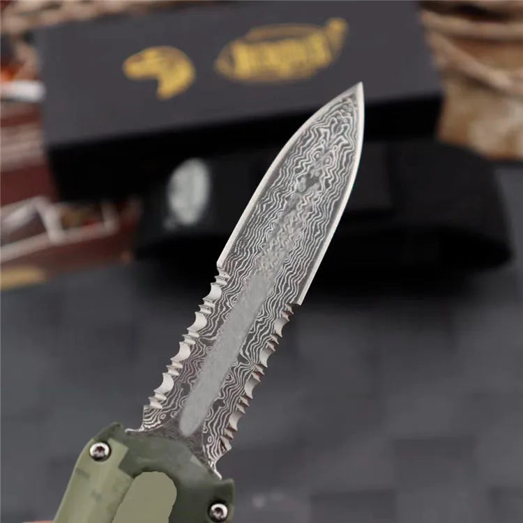 Kemp Knives™ US Style MICRO TECH 163 Double edge for hunting outdoor knives