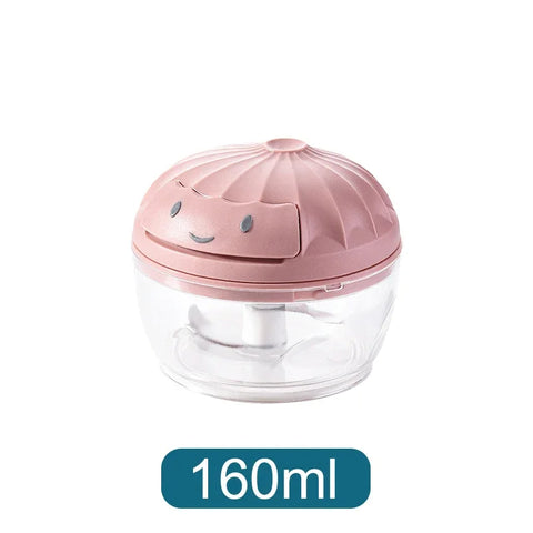 Manual Garlic Chopper – 500ML/900ML Hand-Powered Food Mincer for Garlic, Vegetables, Meat & More