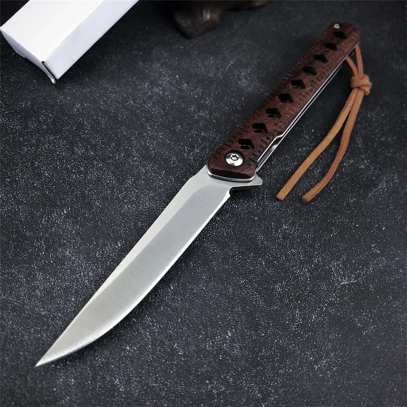 Kemp Knives™  Tactical Wood Handle 8CR13MOV for hunting outdoor knives