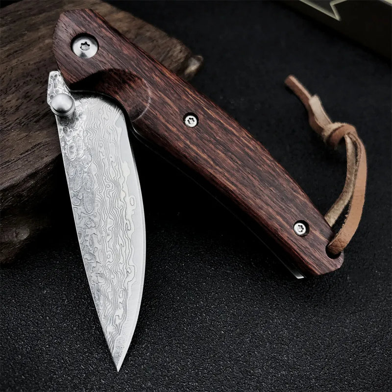 Kemp Knives™  Tactical Wood Handle 8CR13MOV for hunting outdoor knives