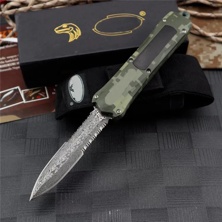 Kemp Knives™ US Style MICRO TECH 163 Double edge for hunting outdoor knives