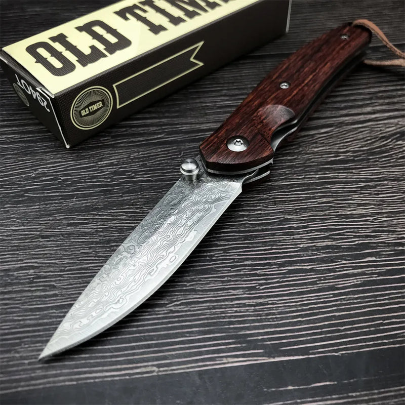 Kemp Knives™  Tactical Wood Handle 8CR13MOV for hunting outdoor knives