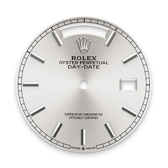 Day-Date 36 – 36 mm en Or Gris 18 ct | Élégance Discrète & Précision