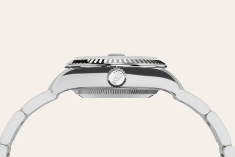 Lady-Datejust – 28 mm Grey Rolesor | Elegant Oystersteel & 18 ct White Gold Timepiece