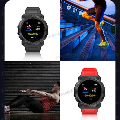 FD68S Smart Watch for Men & Women – Touch Screen Fitness Tracker, Waterproof Bluetooth Sports Bracelet for Android