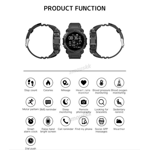 FD68S Smart Watch for Men & Women – Touch Screen Fitness Tracker, Waterproof Bluetooth Sports Bracelet for Android