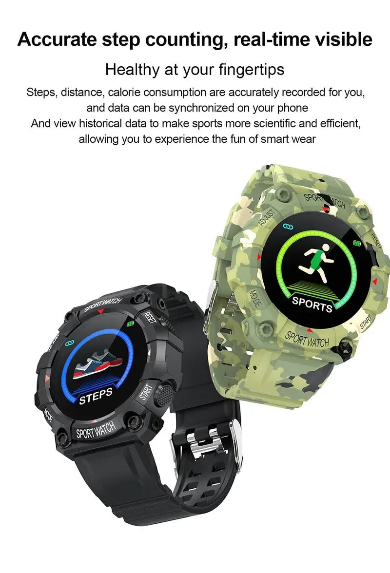 FD68S Smart Watch for Men & Women – Touch Screen Fitness Tracker, Waterproof Bluetooth Sports Bracelet for Android
