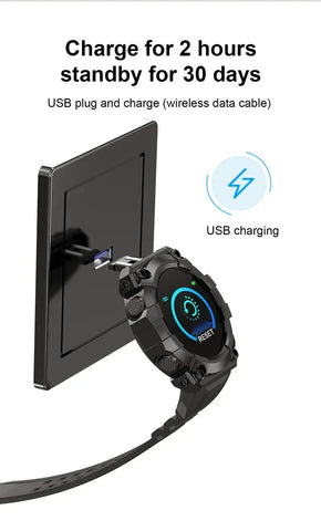 FD68S Smart Watch for Men & Women – Touch Screen Fitness Tracker, Waterproof Bluetooth Sports Bracelet for Android