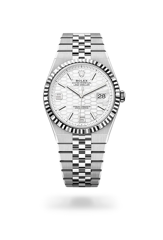Land-Dweller 40 – 40 mm Rolesor Gris en Acier Oystersteel et Or Gris