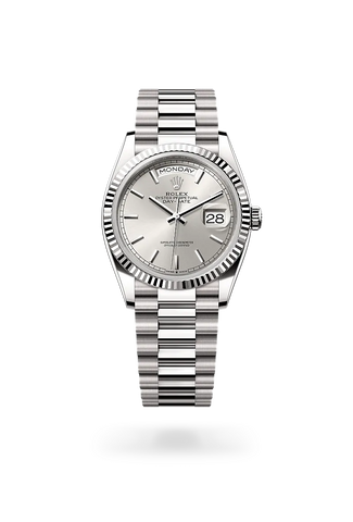 Day-Date 36 – 36 mm en Or Gris 18 ct | Élégance Discrète & Précision