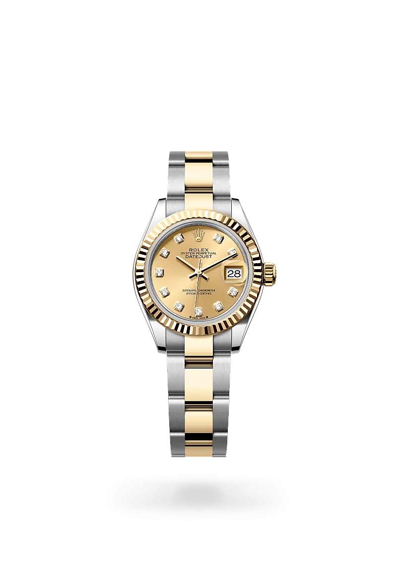 Lady-Datejust – 28 mm Yellow Rolesor | Elegant Oystersteel & 18 ct Yellow Gold Watch
