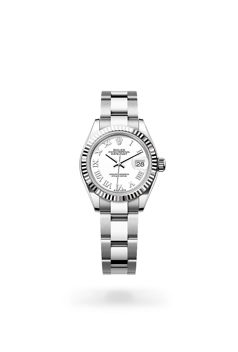 Lady-Datejust – 28 mm Grey Rolesor | Elegant Oystersteel & 18 ct White Gold Timepiece