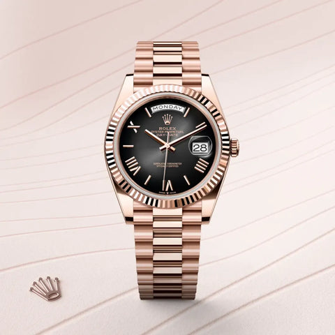 Day-Date 40 – 40 mm en Or Everose 18 ct | Élégance Suprême et Prestige Intemporel