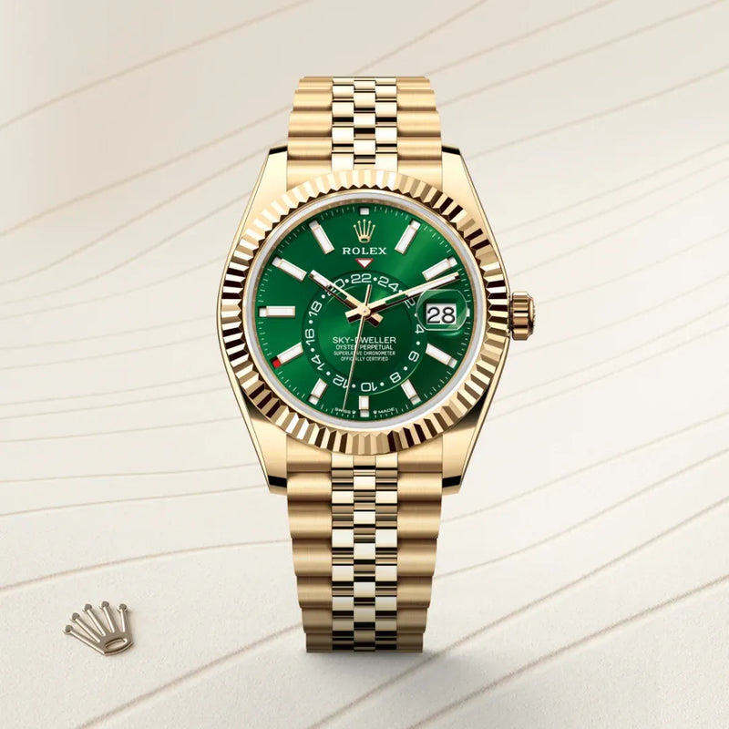 Sky-Dweller – 42 mm in 18 ct Yellow Gold | Prestige Travel Watch with Dual Time Zone & Annual Calendar