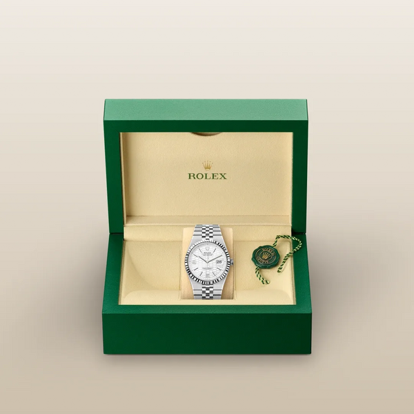 Land-Dweller 40 – 40 mm Rolesor Gris en Acier Oystersteel et Or Gris