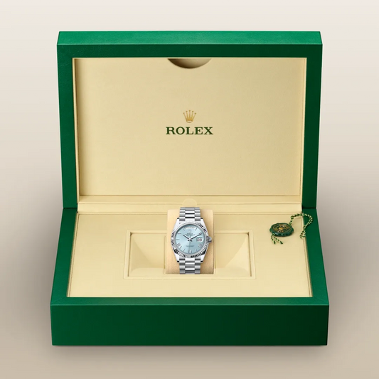 Day-Date 36 – 36 mm en Platine avec Cadran Bleu Glacier |