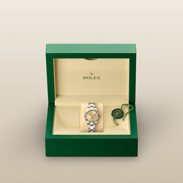 Lady-Datejust – 28 mm Yellow Rolesor | Elegant Oystersteel & 18 ct Yellow Gold Watch