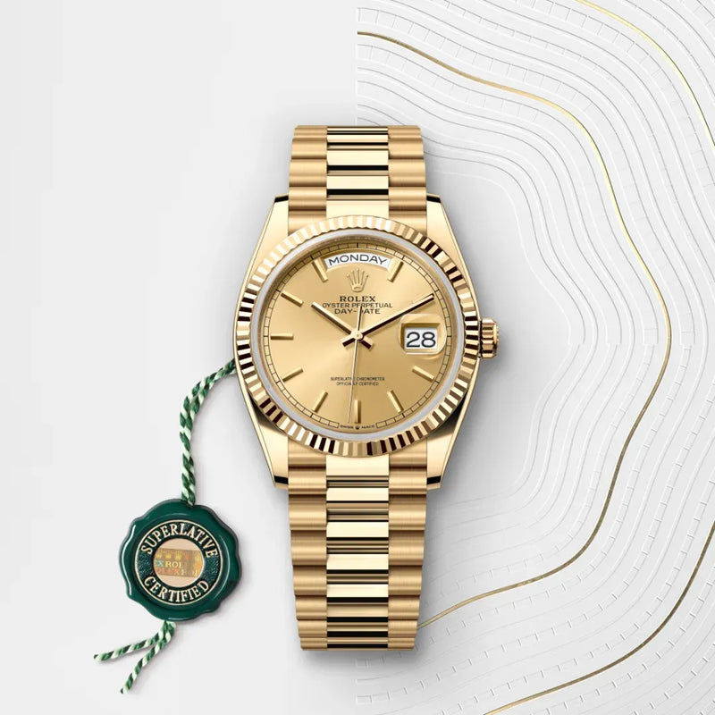 Day-Date 36 – 36 mm en Or Jaune 18 ct | Montre Présidentielle au Raffinement Intemporel