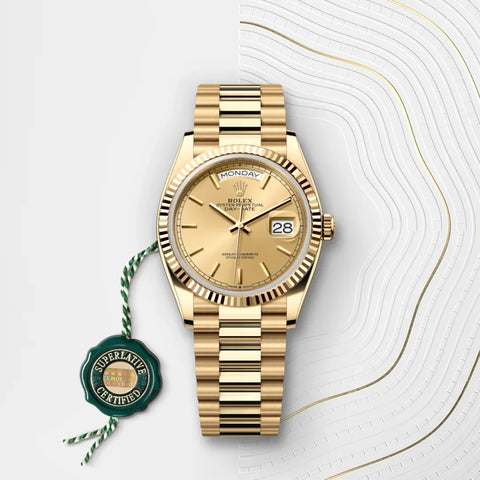 Day-Date 36 – 36 mm en Or Jaune 18 ct | Montre Présidentielle au Raffinement Intemporel