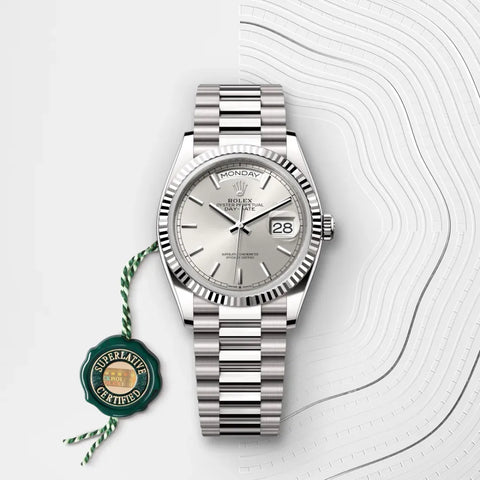 Day-Date 36 – 36 mm en Or Gris 18 ct | Élégance Discrète & Précision
