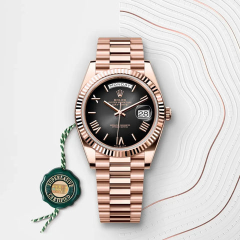 Day-Date 40 – 40 mm en Or Everose 18 ct | Élégance Suprême et Prestige Intemporel