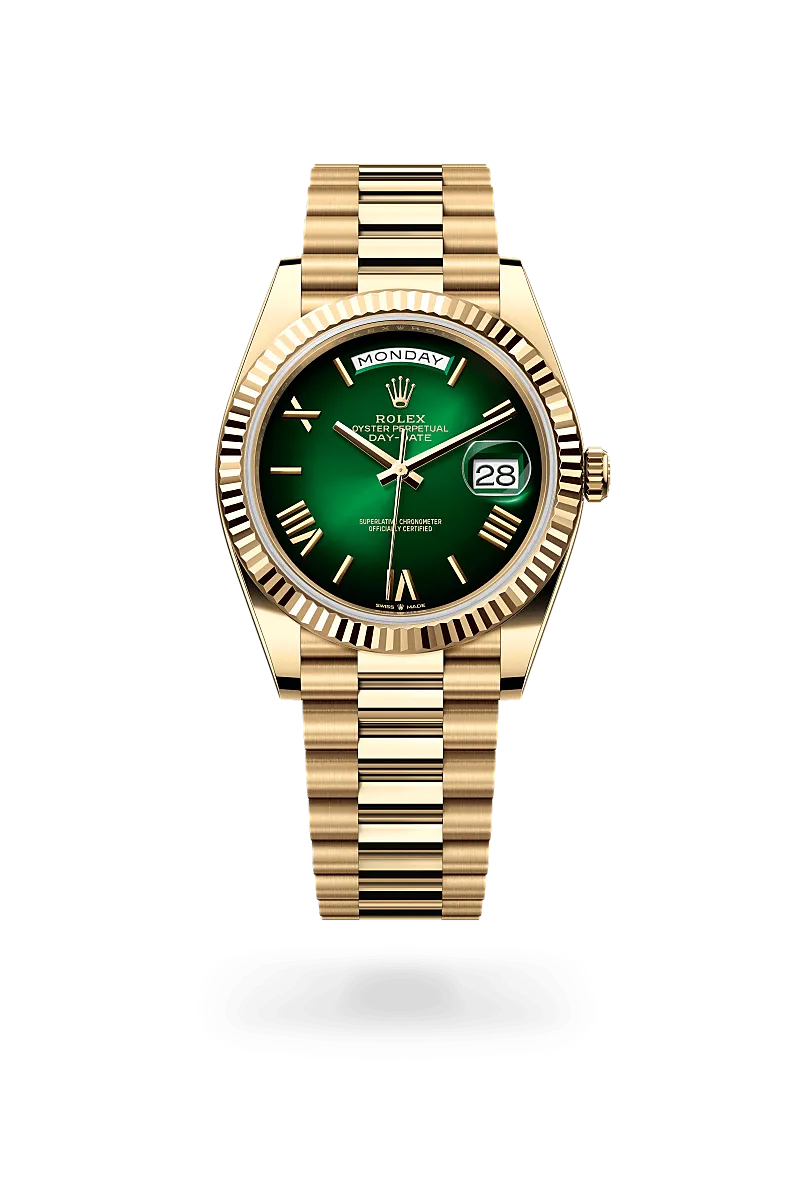 Day-Date 40 – 40 mm en Or Jaune 18 ct | L'Excellence Horlogère et l'Élégance Dorée