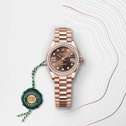 Lady-Datejust – 28 mm in 18 ct Everose Gold | Timeless Elegance in a Refined Classic