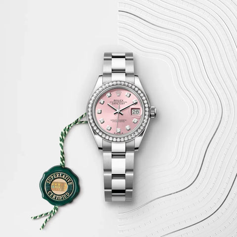 Lady-Datejust – 28 mm Grey Rolesor | Elegant Blend of Oystersteel and 18 ct White Gold